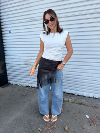 Midnight Fringe Wrap