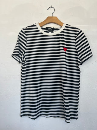 STRIPE HEART TOP
