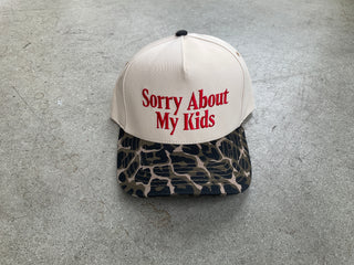 SORRY ABOUT MY KIDS HAT