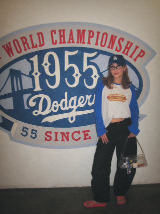 Los Angeles Hot Dog Baseball Tee