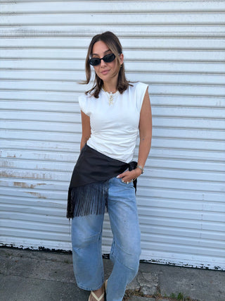 Midnight Fringe Wrap