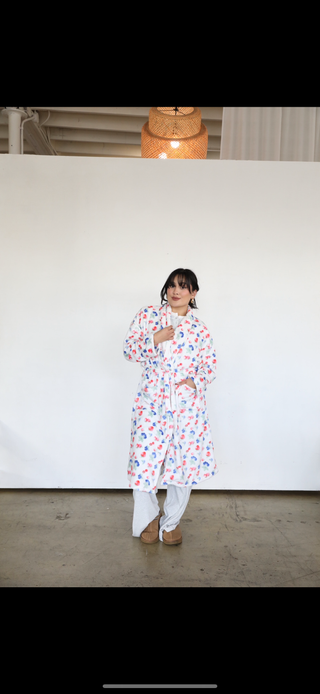 BERRY PRINT ROBE