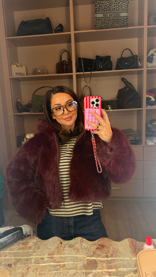 BAWSY FAUX FUR JACKET