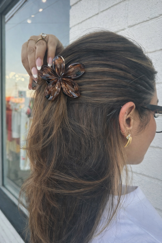 Plumeria Claw Clip