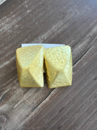 GOLD SQUARE EARRINGS